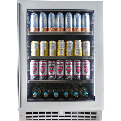 Danby - 5.6 CuFt Integrated Beverage Center, 6 Wine Bottles & 126 Beverage Cans | SPRBC056D1SS