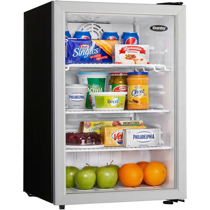 Danby - 2.6 CuFt. Commercial Rated Glass Door Compact All Refrigerator - DAG026A1BDB