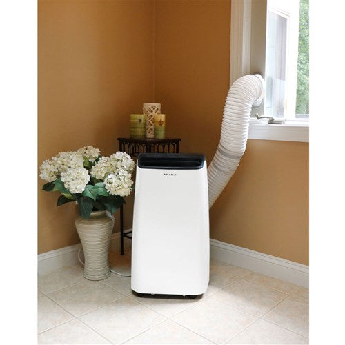 Amana - 12, 000 BTU Portable AC - White/Black _ AMAP121AB-2