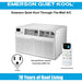 Emerson Quiet - 12000 BTU TTW Air Conditioner with Wifi Controls, 115V | EATC12RSE1T