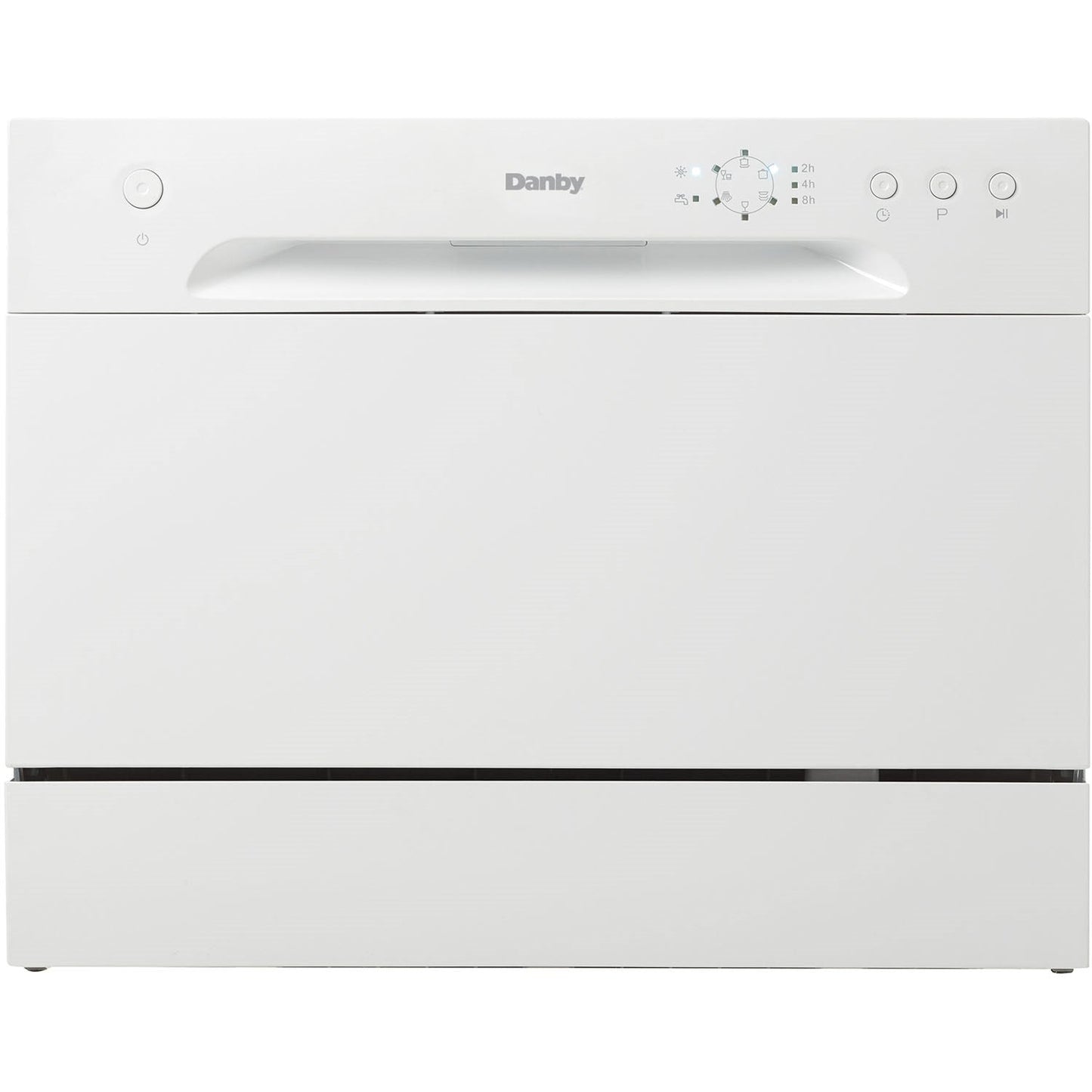 Danby - Countertop Dishwasher, 6 Place Setting, SS Interior - DDW621WDB