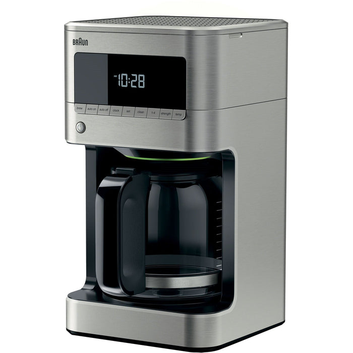 Braun Brew Sense 12-Cup Drip Coffee Maker with Glass Carafe in Stainless Steel KF7170SI