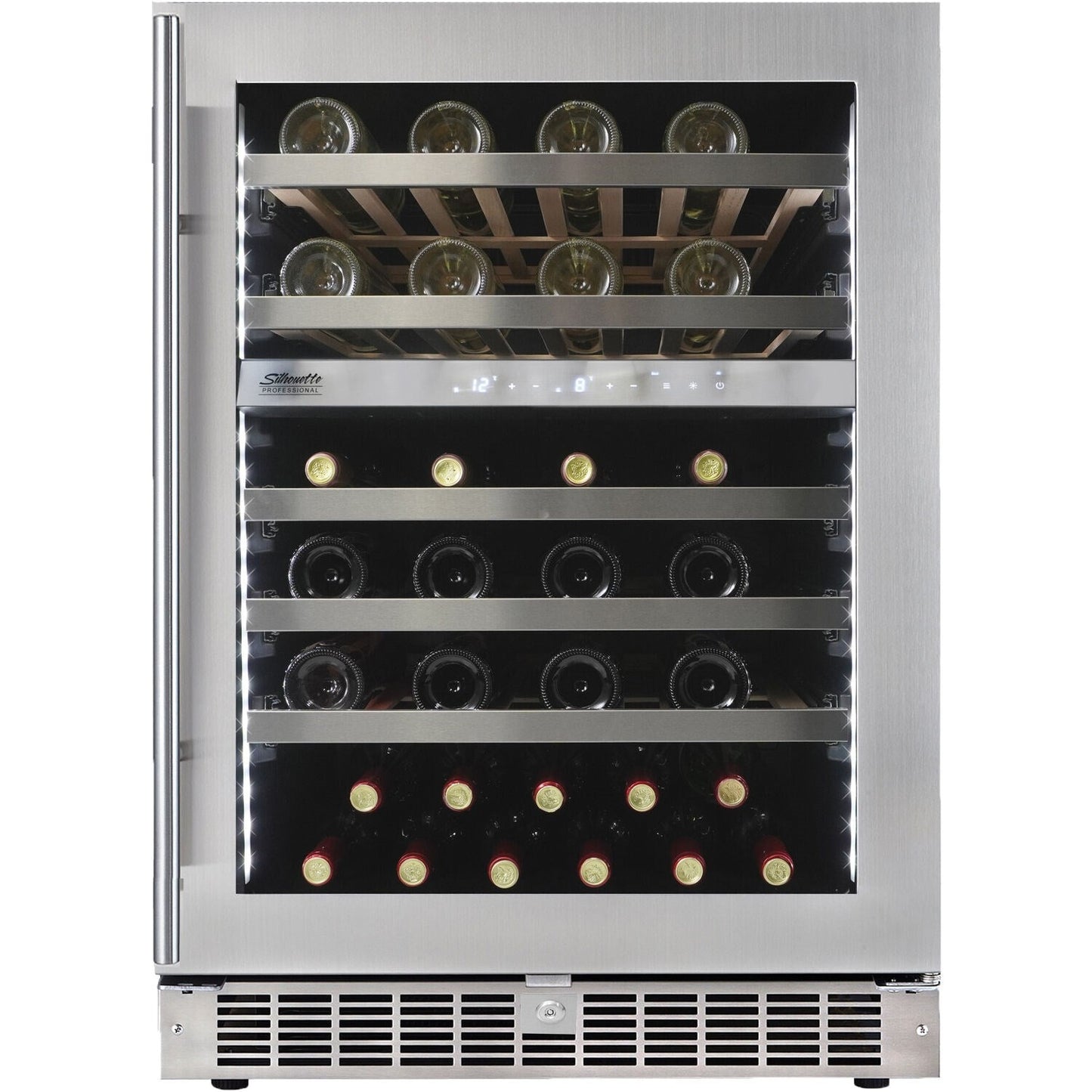 Danby - 51 Bottle Integrated Wine Cooler, Low-E Dual Pane Door, Pro Style Handle - SPRWC053D1SS