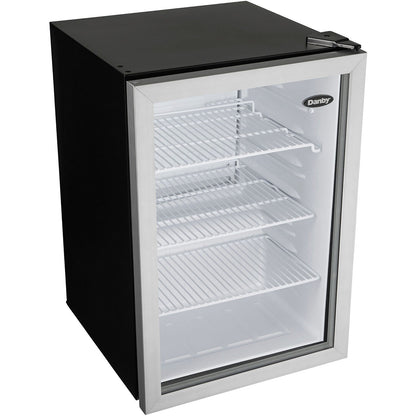 Danby - 2.6 CuFt. Commercial Rated Glass Door Compact All Refrigerator - DAG026A1BDB