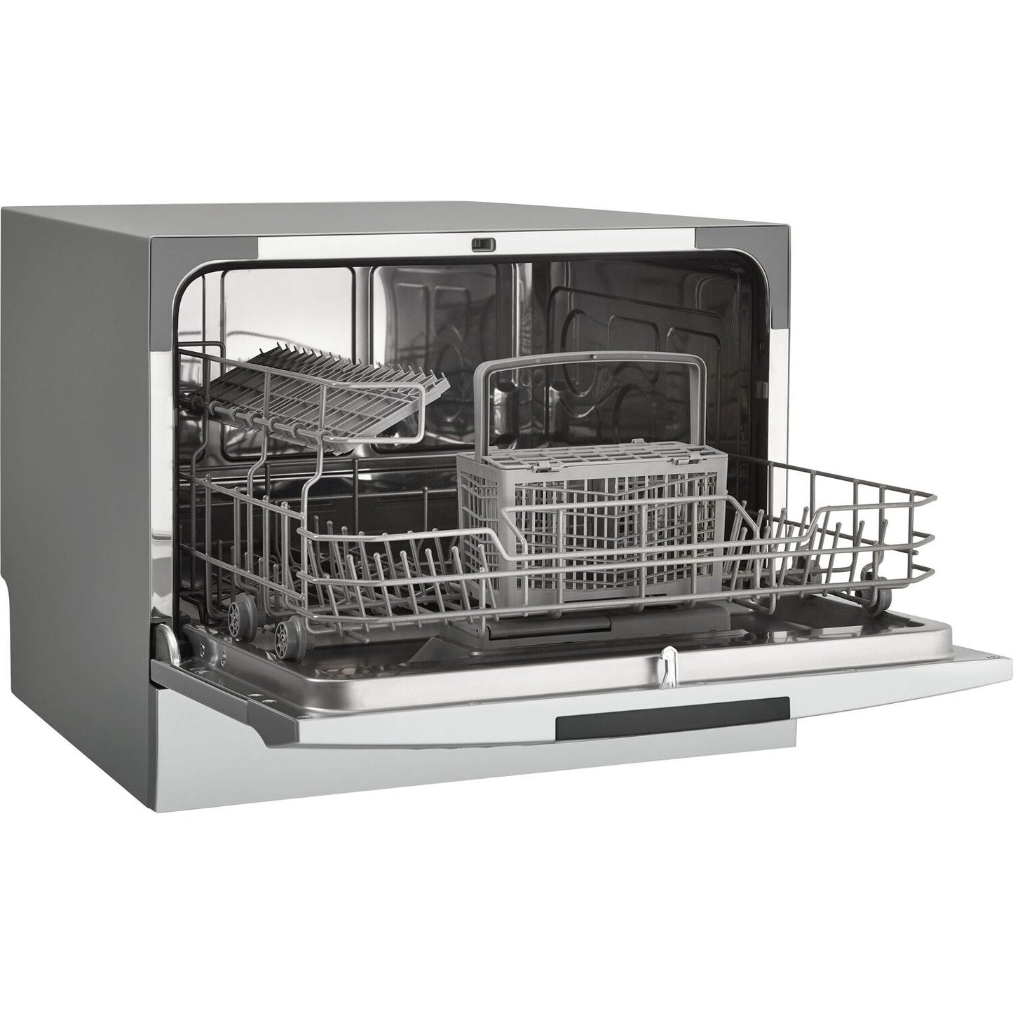 Danby - Countertop Dishwasher, 6 Place Setting, 8 Wash Cycles, SS Interior | DDW631SDB