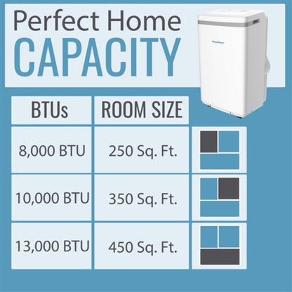 Keystone - 8000 BTU Portable Air Conditioner  -  KSTAP08MFC