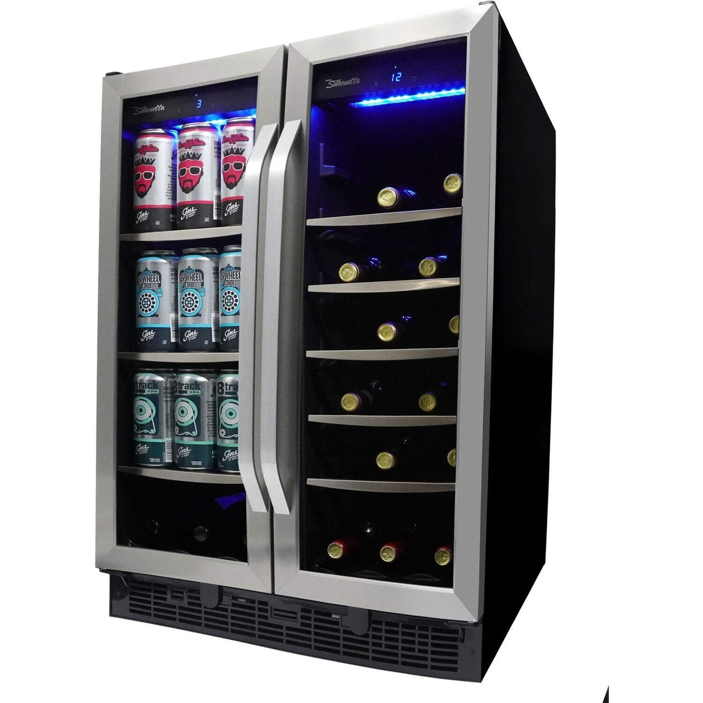 Danby - Integrated Beverage Center, 60 Cans & 27 Wine Bottles, Active Cooling -  SBC051D1BSS