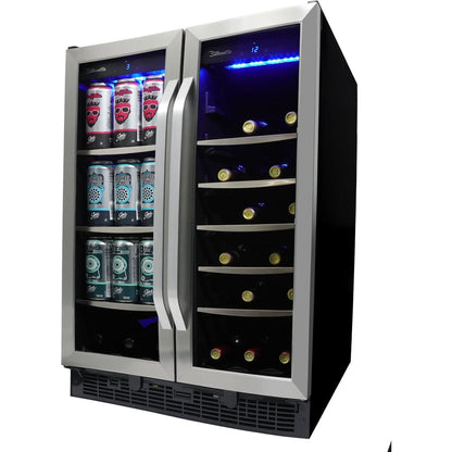 Danby - Integrated Beverage Center, 60 Cans & 27 Wine Bottles, Active Cooling -  SBC051D1BSS