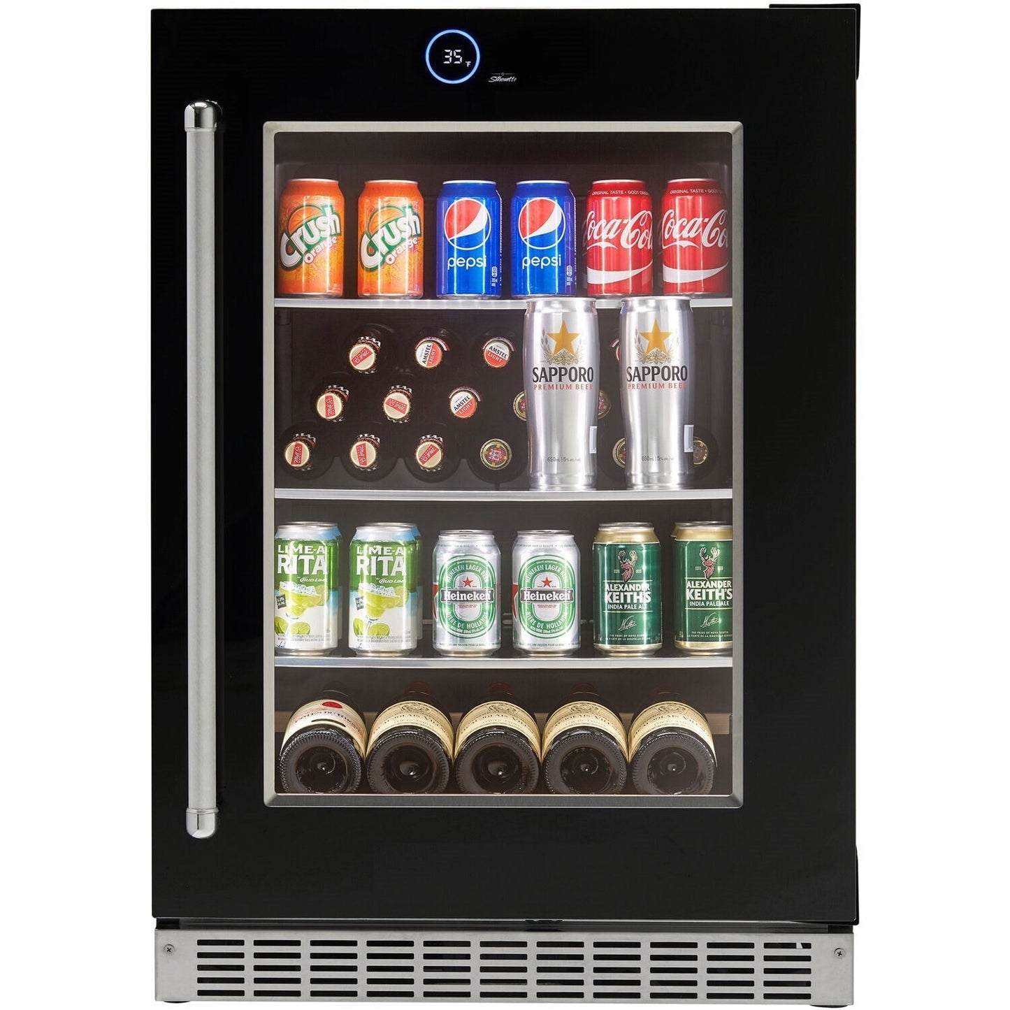 Danby - Silhouette Reserve Integrated Under-Counter Refrigerator, Left Swing -  SRVBC050L