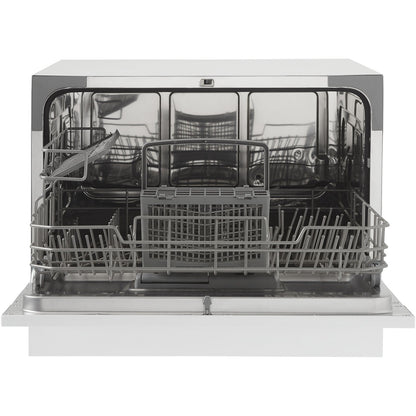 Danby - Countertop Dishwasher, 6 Place Setting, SS Interior - DDW621WDB
