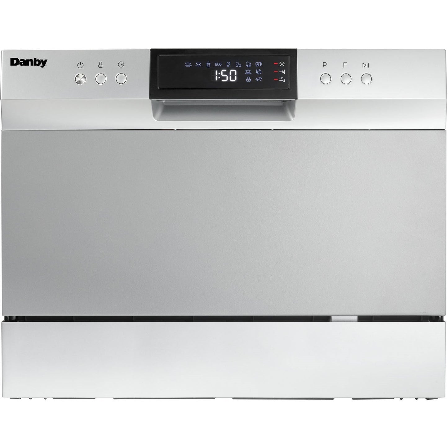 Danby - Countertop Dishwasher, 6 Place Setting, 8 Wash Cycles, SS Interior | DDW631SDB
