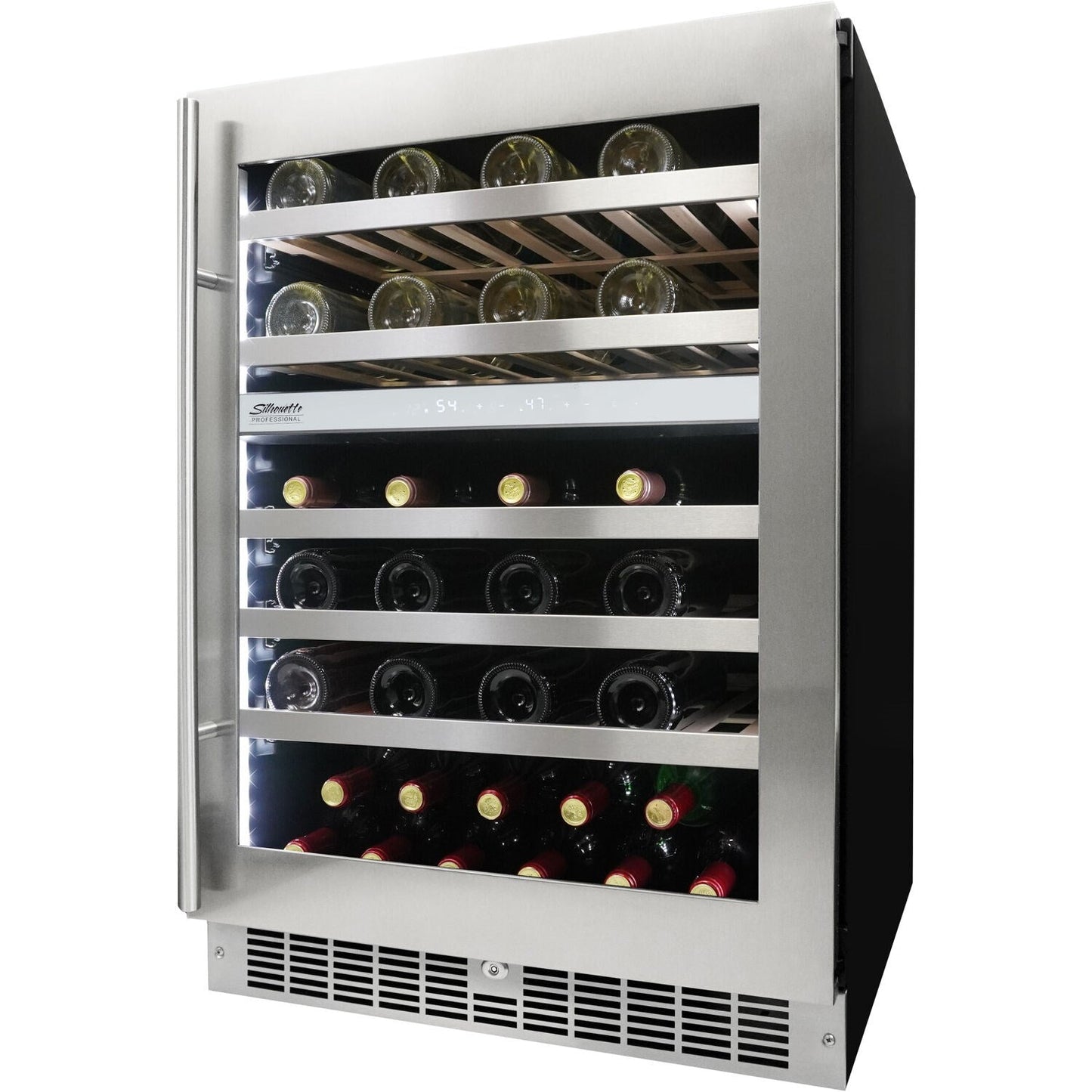 Danby - 51 Bottle Integrated Wine Cooler, Low-E Dual Pane Door, Pro Style Handle - SPRWC053D1SS