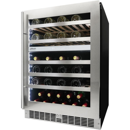 Danby - 51 Bottle Integrated Wine Cooler, Low-E Dual Pane Door, Pro Style Handle - SPRWC053D1SS