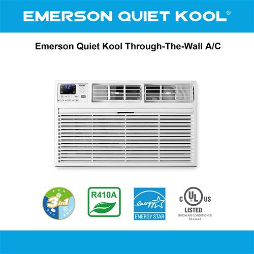 Emerson Quiet - 12,000 BTU Through the Wall Air Conditioner, 230V | EATC12RE2T