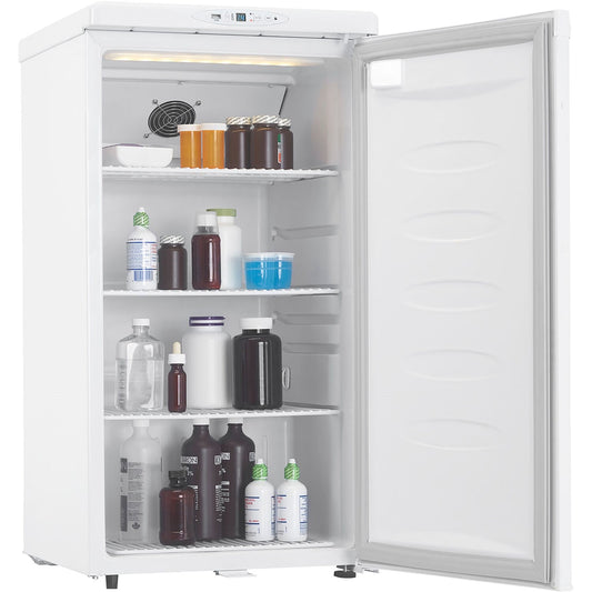 Danby - 3.3 CuFt Refrigerator, Doorlock, Hospital Grade Power Cord, LED Lighting - DH032A1W