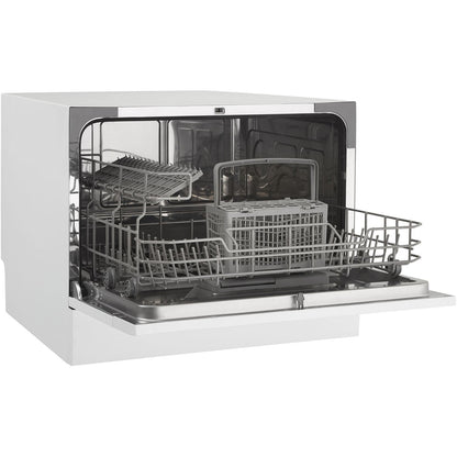 Danby - Countertop Dishwasher, 6 Place Setting, SS Interior - DDW621WDB
