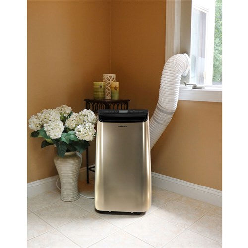 Amana - 10, 000 BTU Portable AC - Black/Gold _ AMAP101AD-2