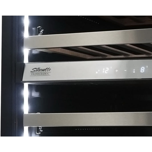 Danby - 51 Bottle Integrated Wine Cooler, Low-E Dual Pane Door, Pro Style Handle - SPRWC053D1SS