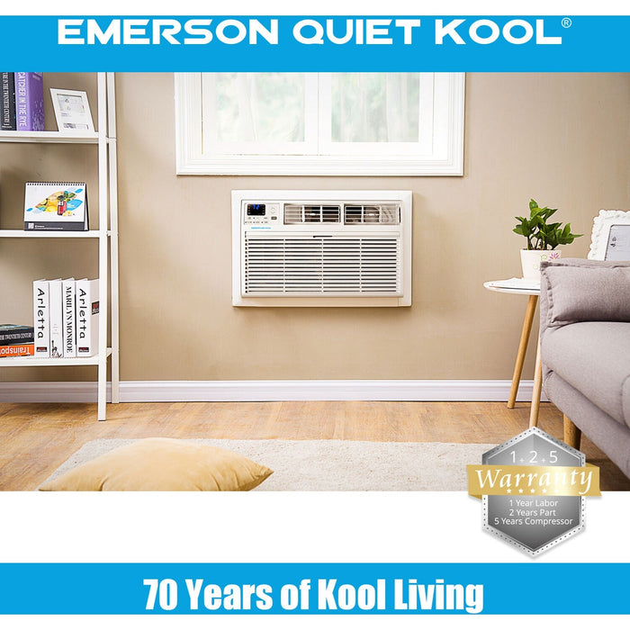 Emerson Quiet - 12000 BTU TTW Air Conditioner with Wifi Controls, 230V | EATC12RSE2T