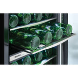 Danby - 38 Bottle Wine Cooler, Reversible Door, Tempered Glass Door - DWC040A3BSSDD