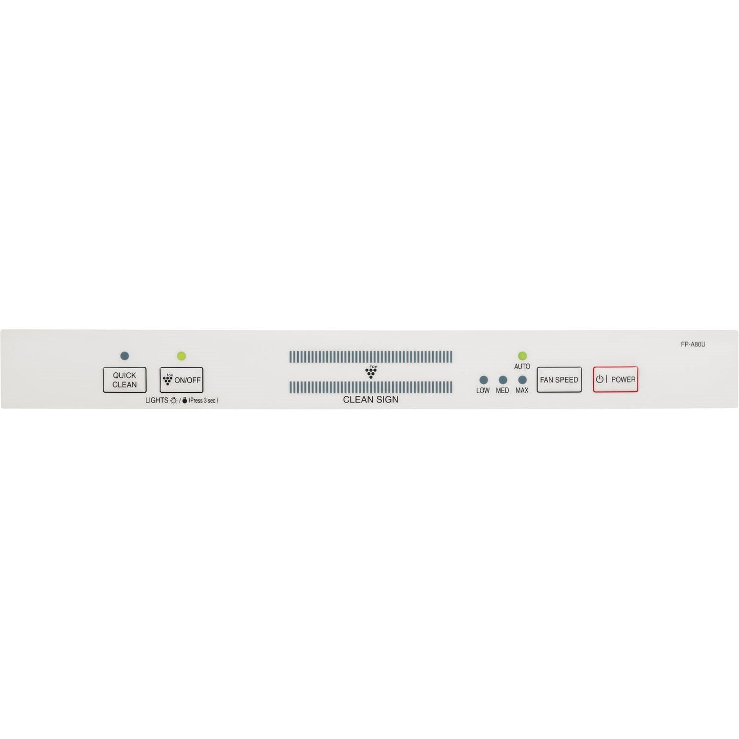 Sharp - Air Purifier, True HEPA, Plasmacluster (Extra Large Rooms) - FP-A80UW