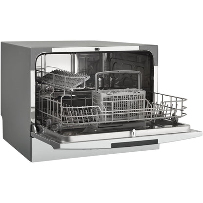 Danby - Countertop Dishwasher, 6 Place Setting, 8 Wash Cycles, SS Interior | DDW631SDB