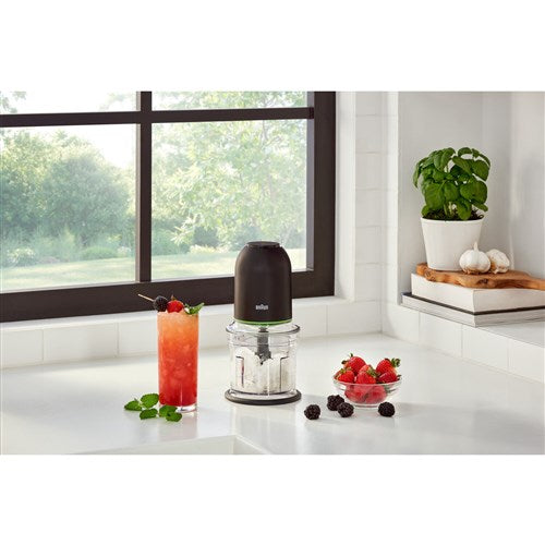 Braun Easy Prep Mini 4 Cup Chopper, 250W Quadblade Technology in Black CH3012BK