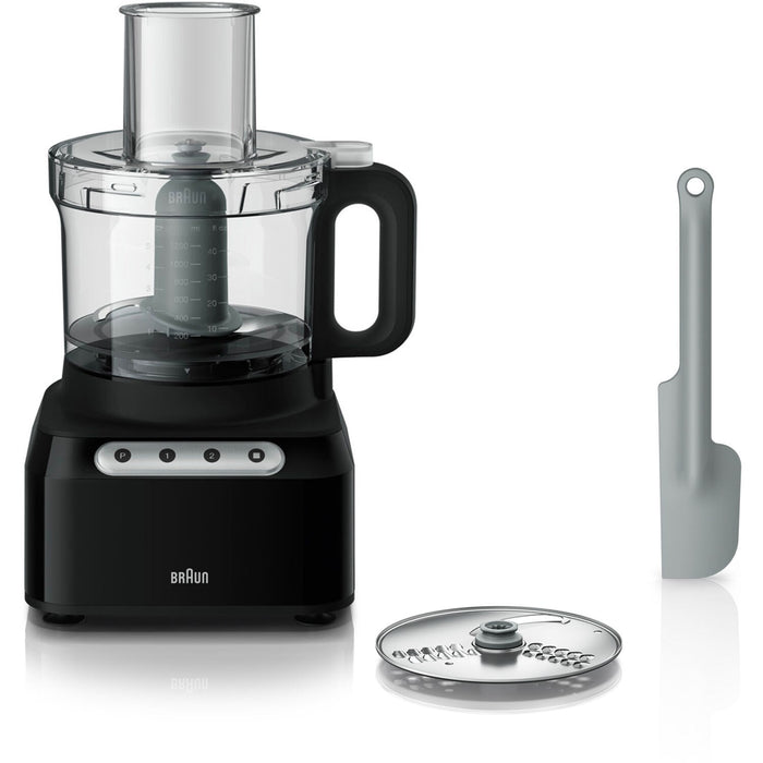 Braun 500W Easy Prep 8 Cup Food Processor in Black FP3101BK