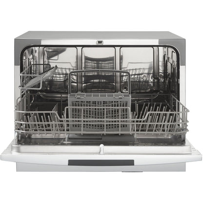Danby - Countertop Dishwasher, 6 Place Setting, 8 Wash Cycles, SS Interior | DDW631SDB