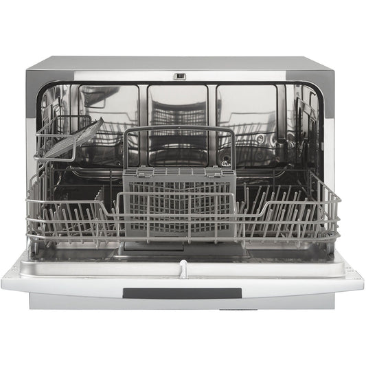 Danby - Countertop Dishwasher, 6 Place Setting, 8 Wash Cycles, SS Interior | DDW631SDB