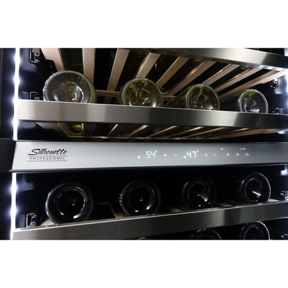 Danby - 51 Bottle Integrated Wine Cooler, Low-E Dual Pane Door, Pro Style Handle - SPRWC053D1SS