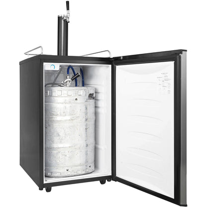 Danby - Single Tap Kegerator with CO2 Cylinder -  Castors - DKC054A9SLDB