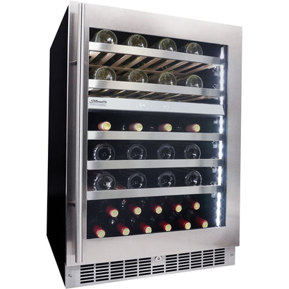 Danby - 51 Bottle Integrated Wine Cooler, Low-E Dual Pane Door, Pro Style Handle - SPRWC053D1SS