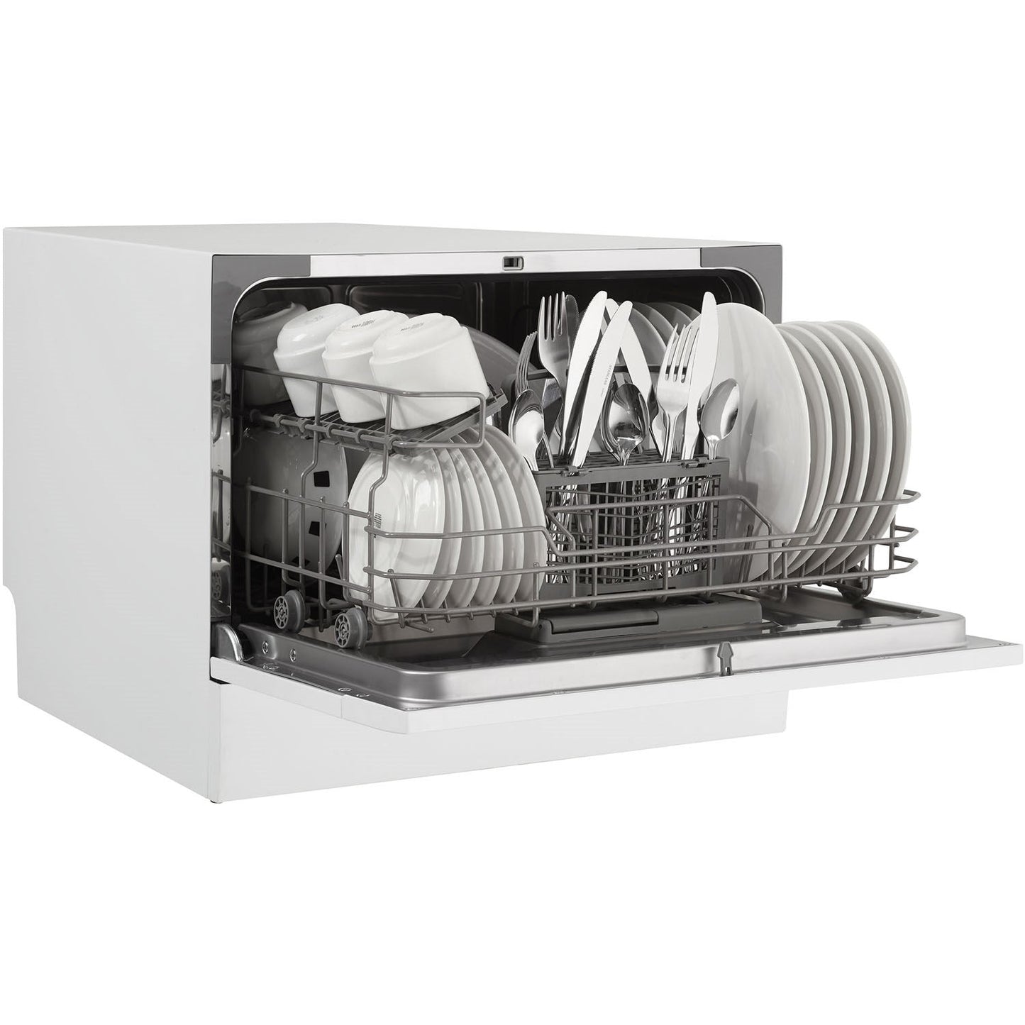 Danby - Countertop Dishwasher, 6 Place Setting, SS Interior - DDW621WDB