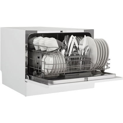 Danby - Countertop Dishwasher, 6 Place Setting, SS Interior - DDW621WDB