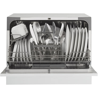Danby - Countertop Dishwasher, 6 Place Setting, SS Interior - DDW621WDB