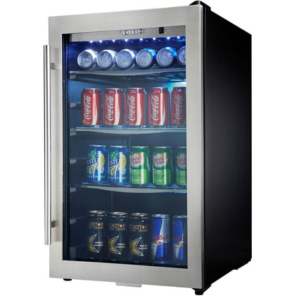 Danby - 4.34 CuFt Beverage Center, Towel Bar Handle, Door Ajar Alarm | DBC434A1BSSDD