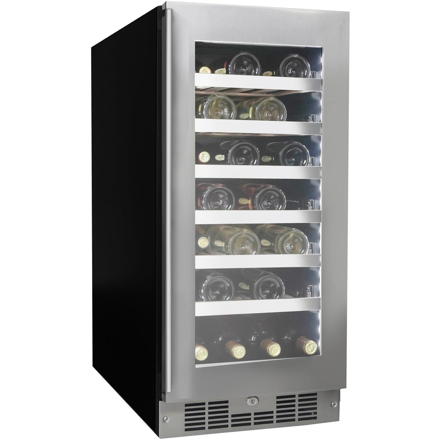 Danby - Silhouette 28 Bottle Integrated Wine Cooler, 15 inch Wide Chassis - SPRWC031D1SS