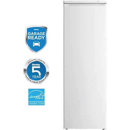 Danby - 7.1 CuFt Upright Freezer, Manual Defrost, Mechanical Thermostat | DUF071A3WDB