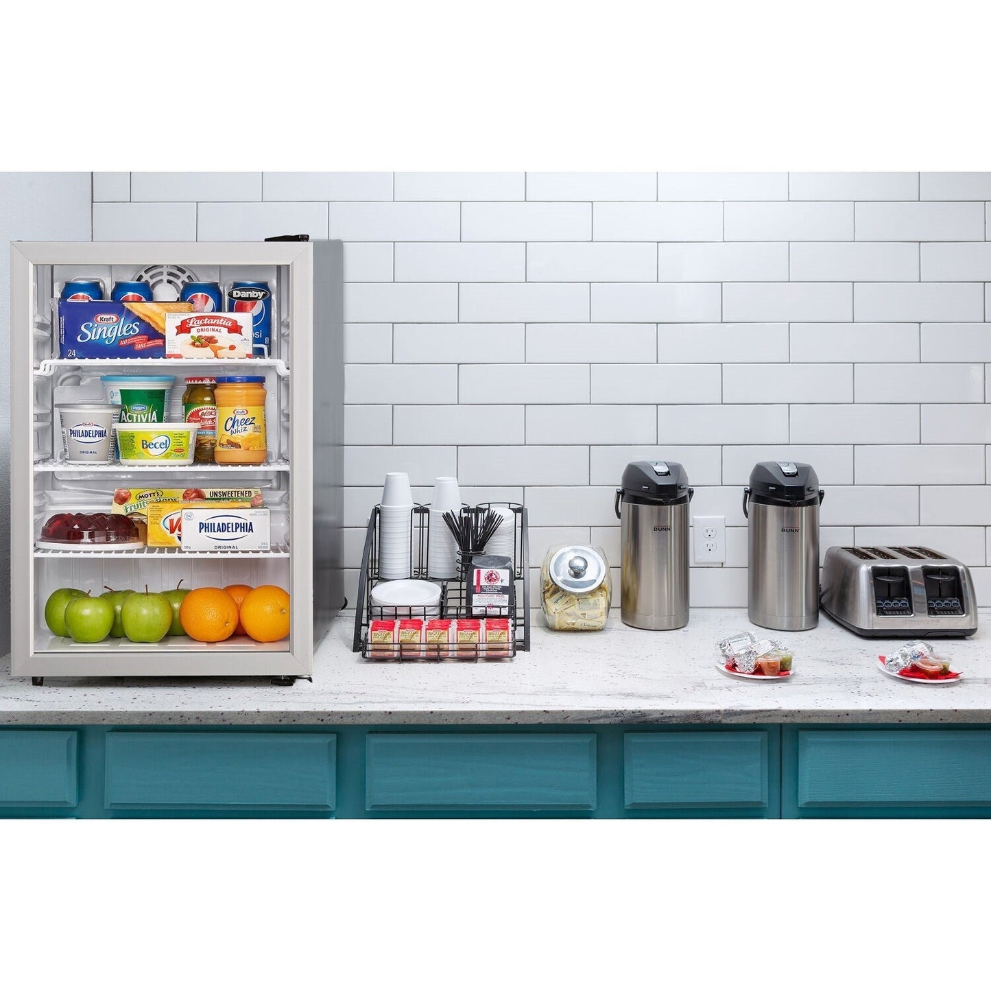 Danby - 2.6 CuFt. Commercial Rated Glass Door Compact All Refrigerator - DAG026A1BDB