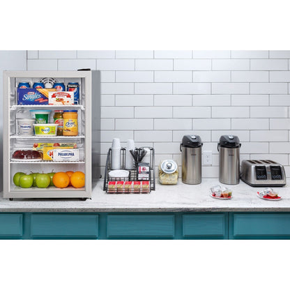 Danby - 2.6 CuFt. Commercial Rated Glass Door Compact All Refrigerator - DAG026A1BDB