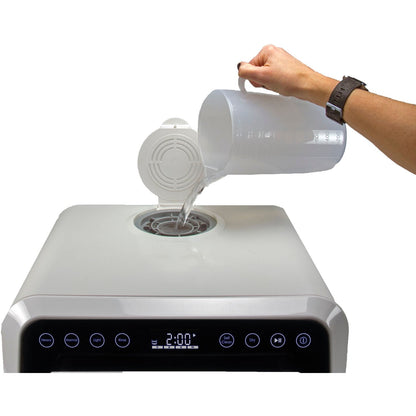 Magic Chef - 3-Place Setting Coutertop Dishwasher, 5 Programs, Built-In Water Tank - MCSCD3W