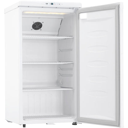 Danby - 3.3 CuFt Refrigerator, Doorlock, Hospital Grade Power Cord, LED Lighting - DH032A1W