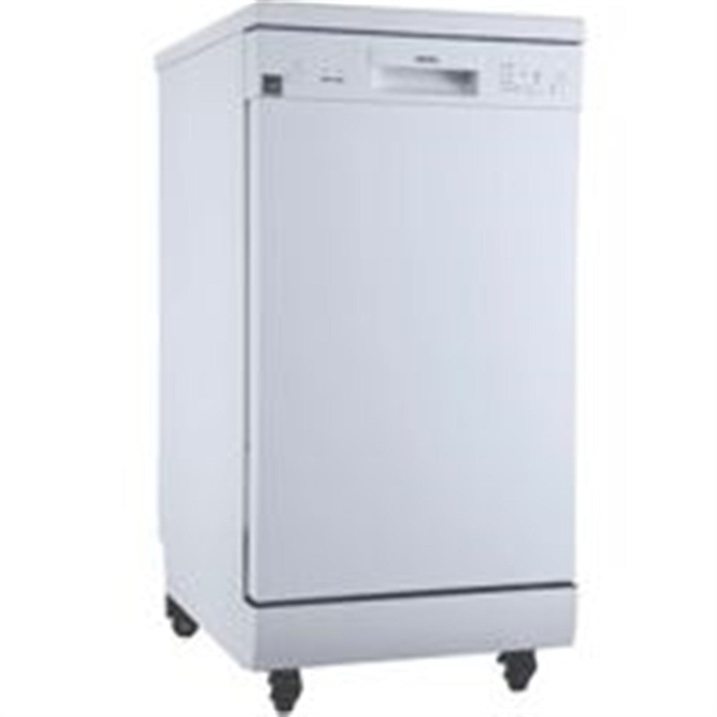 Danby - 18 inch Portable Dishwasher, 8 Place Settings, SS Interior, 4 Wash Programs - DDW1805EWP
