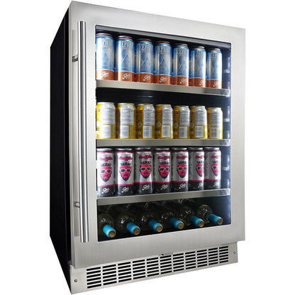 Danby - 5.6 CuFt Integrated Beverage Center, 6 Wine Bottles & 126 Beverage Cans | SPRBC056D1SS