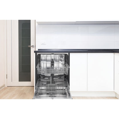 Danby - 24 inch Built-In Dishwasher,12 Place Settings, SS Interior, 6 Wash Programs | DDW2404EBSS