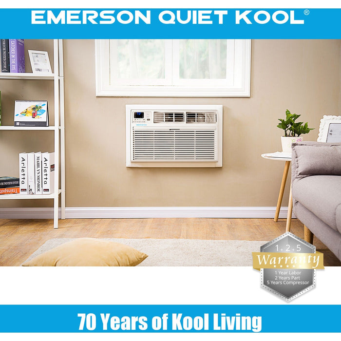 Emerson Quiet - 12000 BTU TTW Air Conditioner with Wifi Controls, 115V | EATC12RSE1T