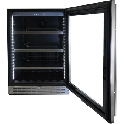 Danby - 5.6 CuFt Integrated Beverage Center, 6 Wine Bottles & 126 Beverage Cans | SPRBC056D1SS