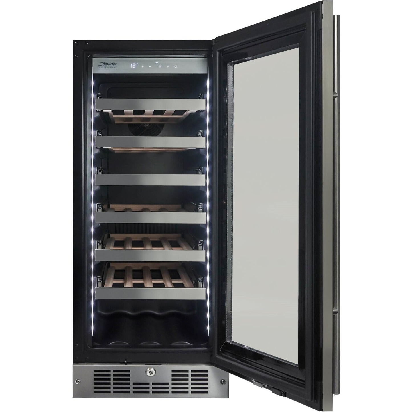 Danby - Silhouette 28 Bottle Integrated Wine Cooler, 15 inch Wide Chassis - SPRWC031D1SS