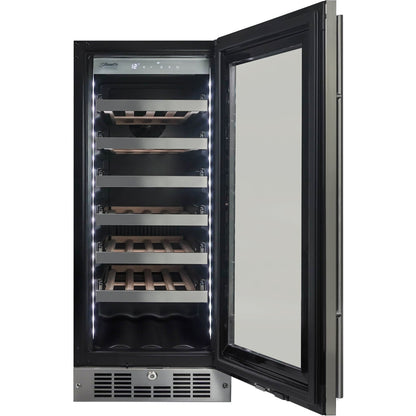 Danby - Silhouette 28 Bottle Integrated Wine Cooler, 15 inch Wide Chassis - SPRWC031D1SS